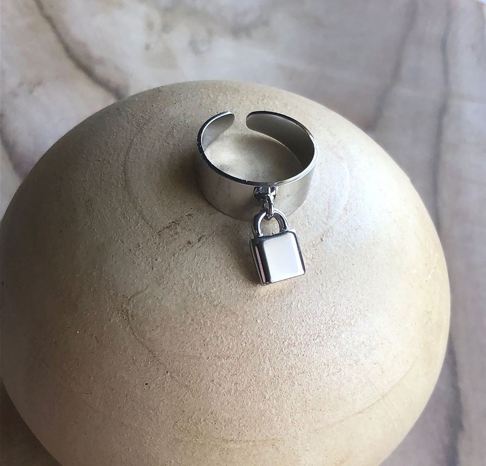 Miniature : bague acier inoxydable cadena