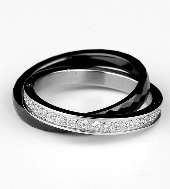 4mm | Bague Demi-rond En Céramique Comfort Fit En Céramique Rose