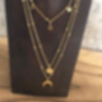 Collier multi-chaine lune