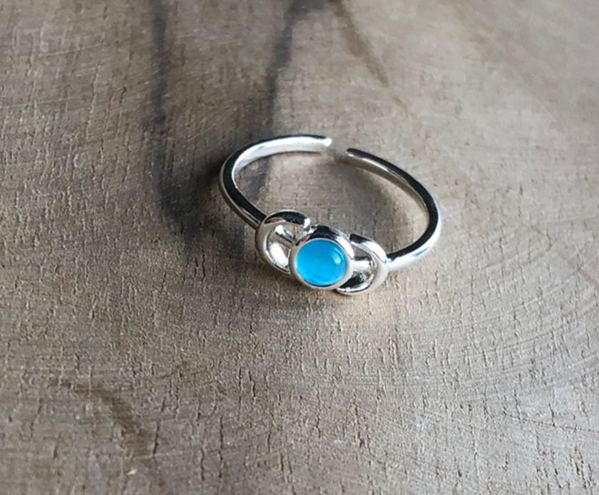 Miniature : Petite bague acier inoxydable Stella