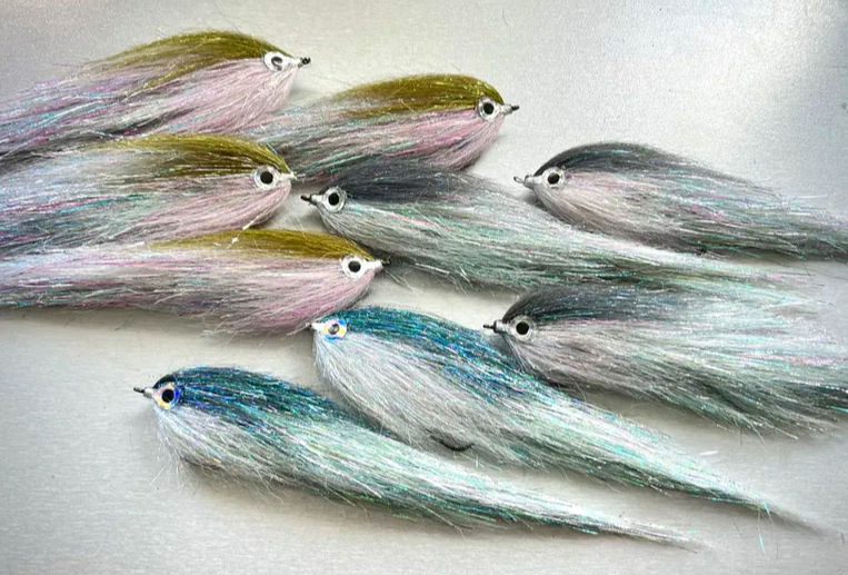 Miniatura: Streamery z flashem Steelhead M011 imitujące  pstrąga tęczowego oraz sieję i sielawę