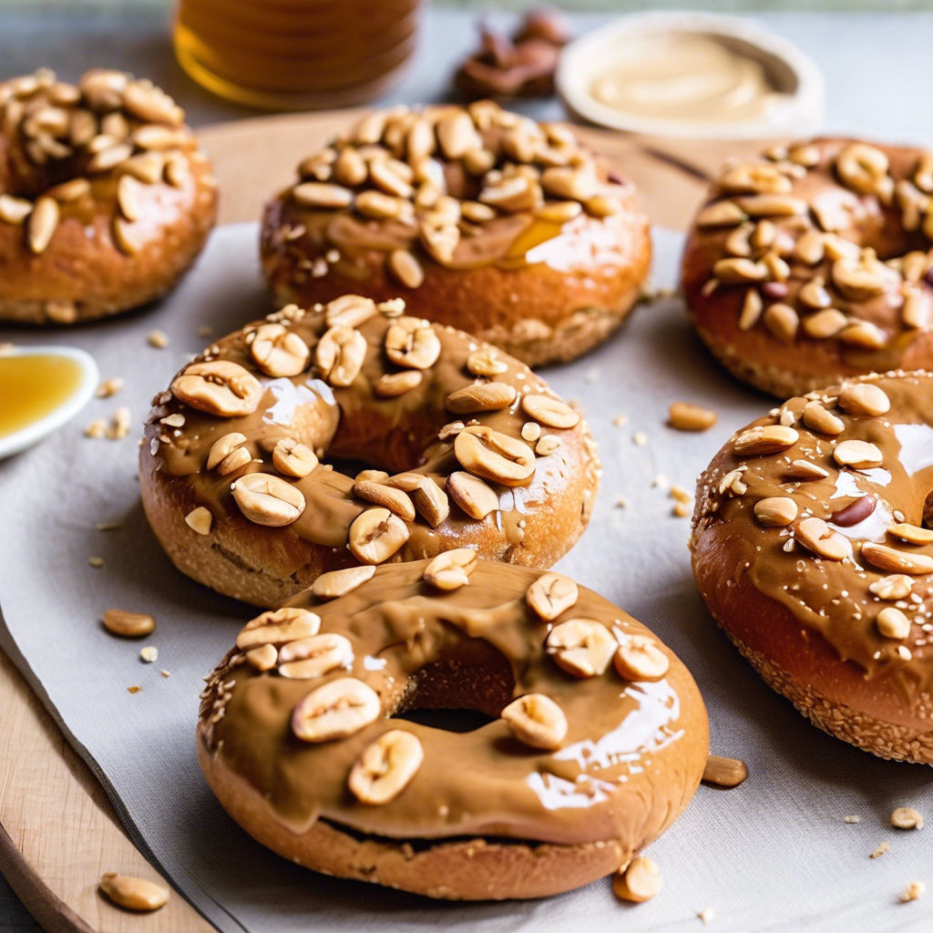 pre workout snack: peanut butter bagel