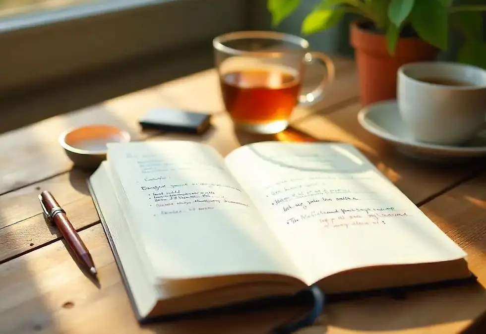 book on wooden table