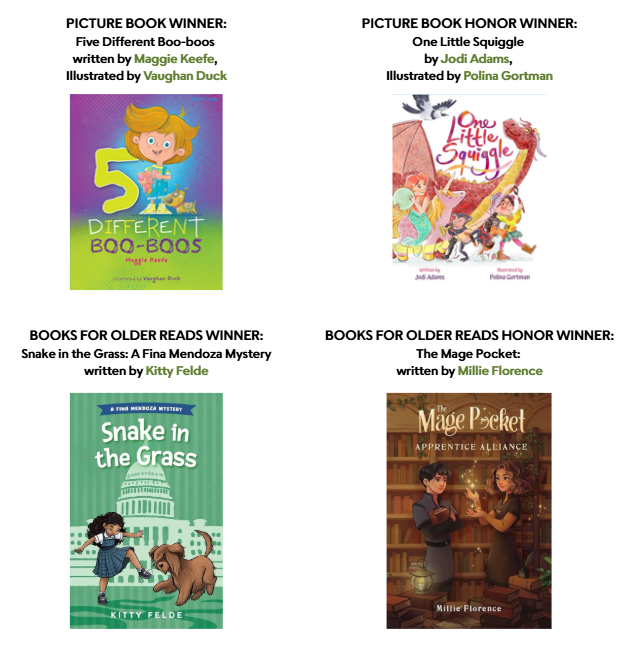 SCBWI 2025 Spark Award Winners