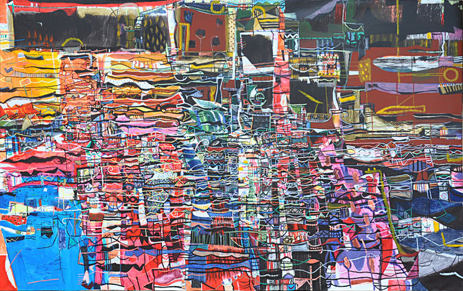 Es mejor cada dia - 79 x 106 inch. 2010 acrylic-canvas.