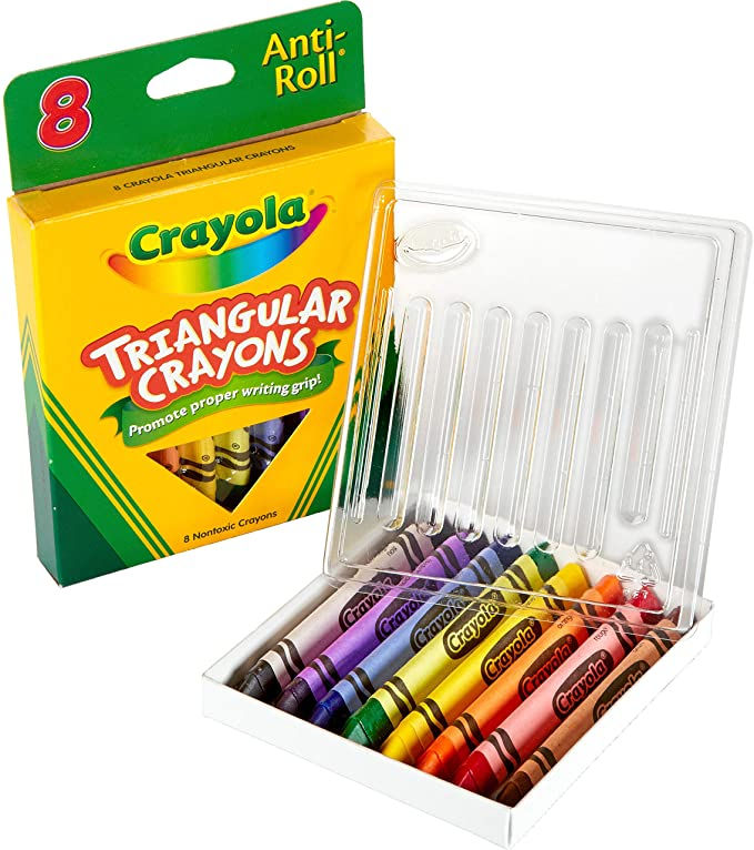 Thumbnail: Crayola Crayons Triangular Antiroll Multicolor, 7/16 X 4 in