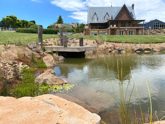 Hesket Built Wetland, Macedon Ranges, Residential Landscaping, Landscape Design