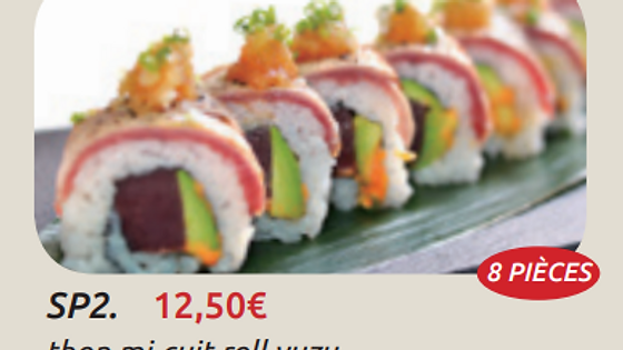 SP 2 - Thon Mi-cuit roll Yuzu