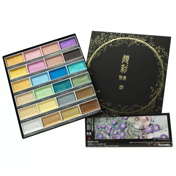 ZIG MC2024VNW3 吳竹顏彩耽美水彩 24色金屬色 Photo 1 600x600.jpg