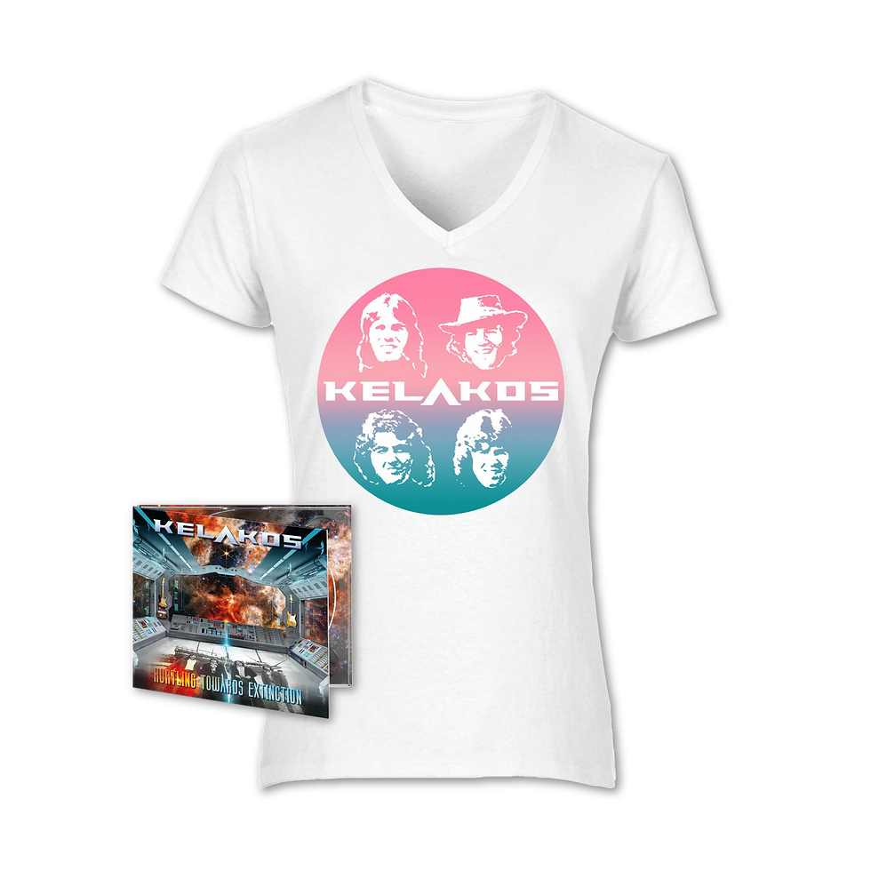 Thumbnail: Kelakos - Hurtling Towards Extinction - Double CD & Shirt Bundle