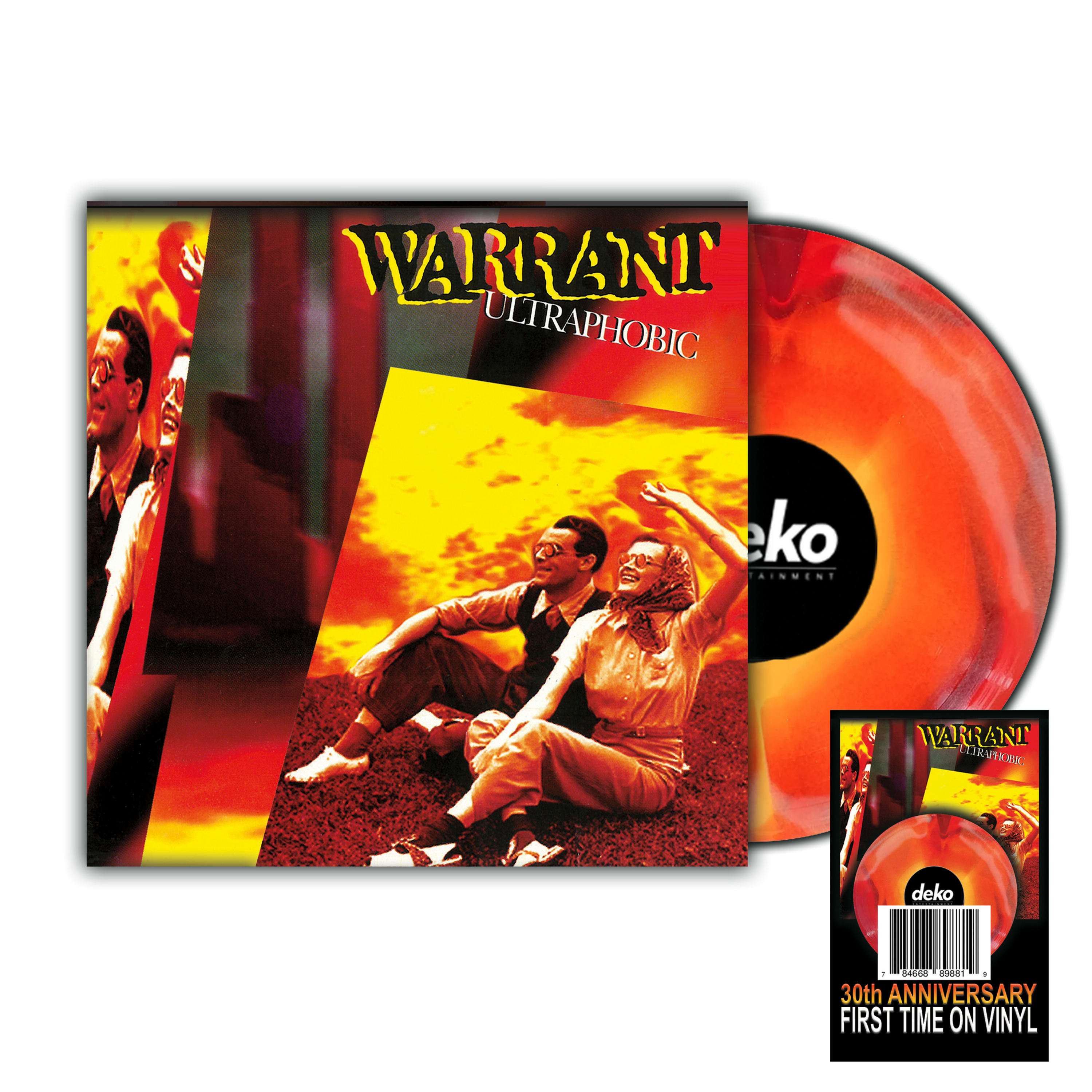 Warrant - Ultraphobic - DELUXE LP (Orange Swirl)