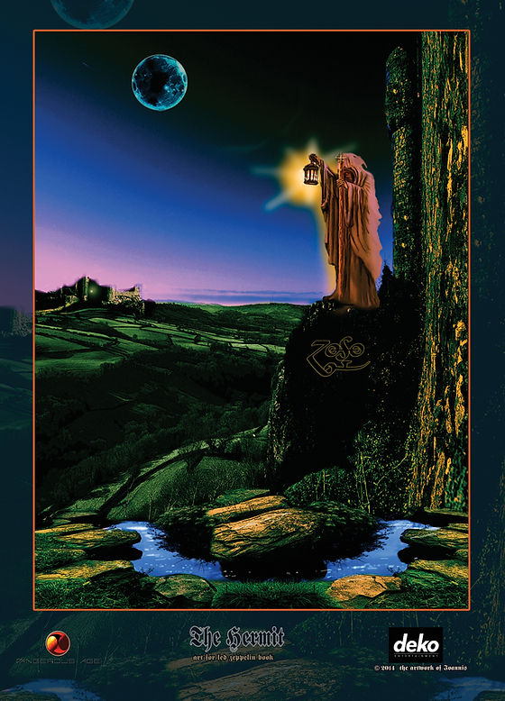 Ioannis (Signed) - The Hermit - Book Art for Led Zeppelin (Poster