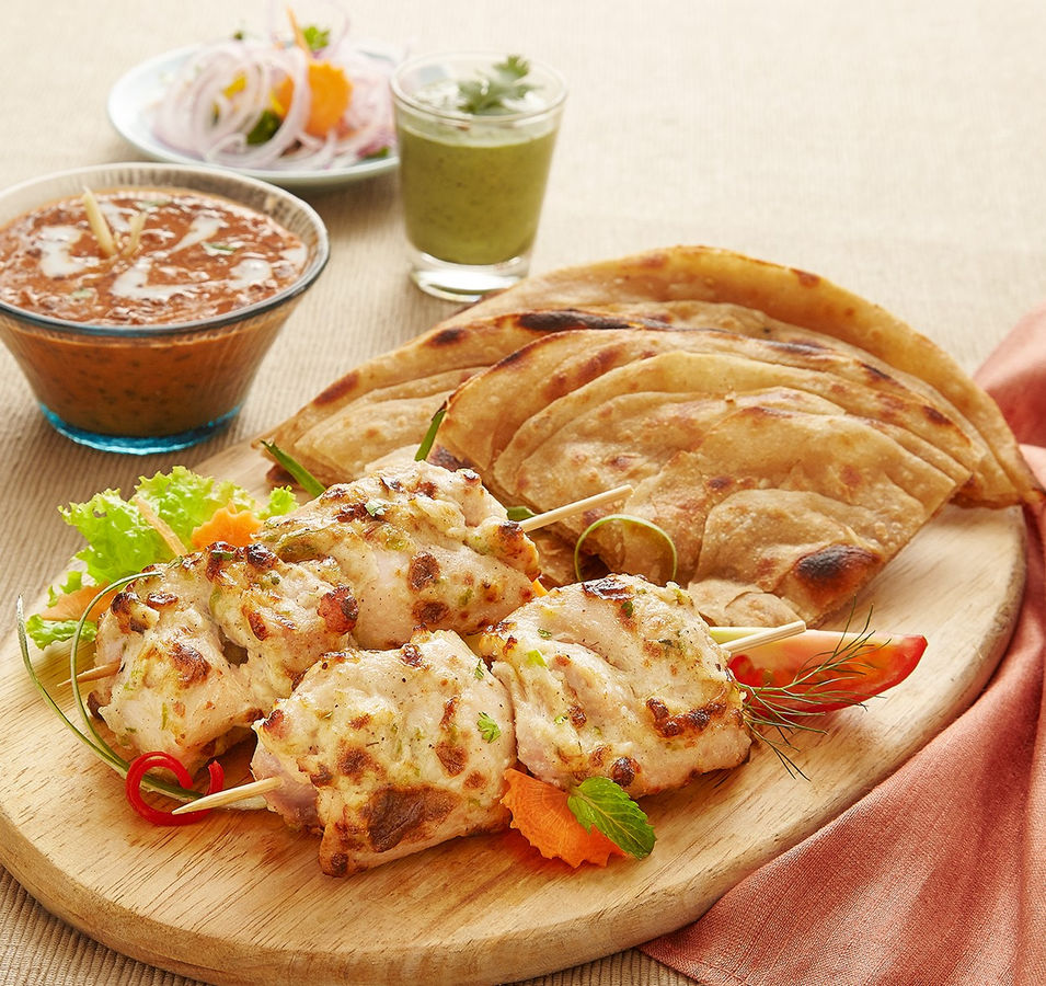 chicken malai tikka and roti.jpg