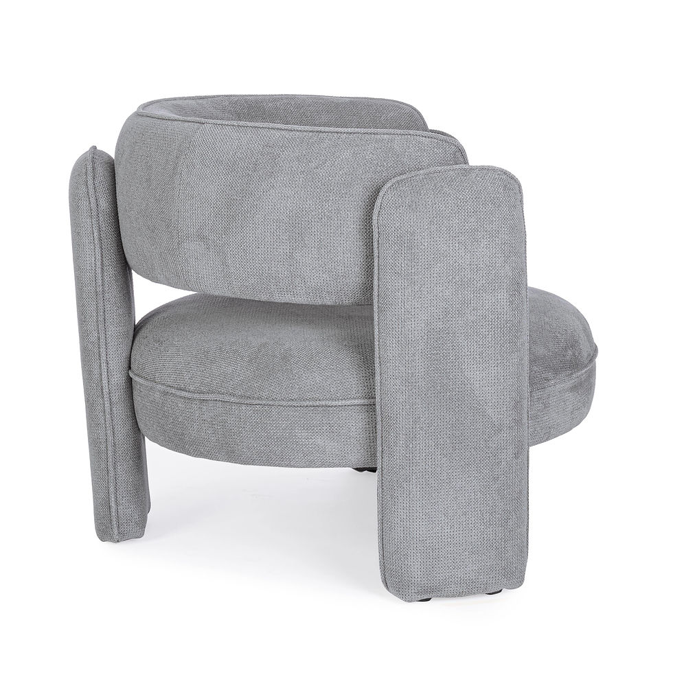 Thumbnail: PRAGA Armchair in Grey Fabric