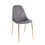 Thumbnail: GOL Dining Chair in Grey Velvet