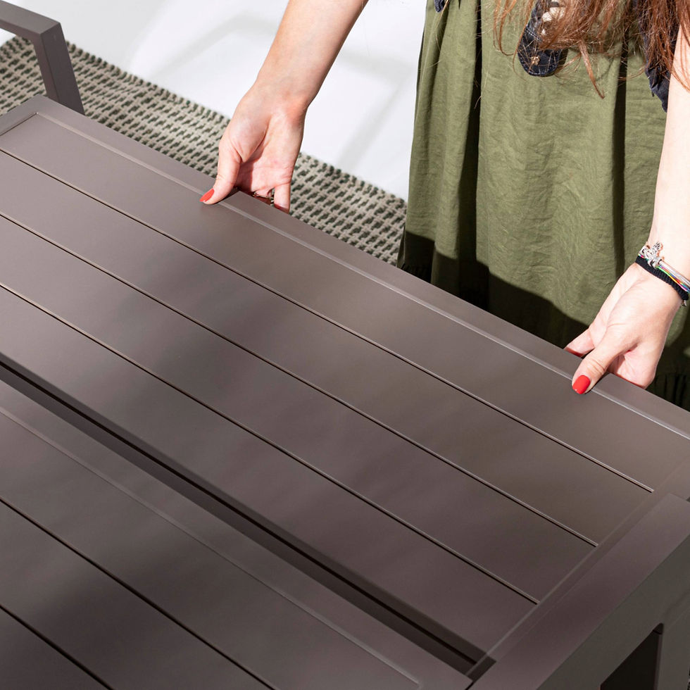 Thumbnail: COFFEE Square Ext. Dining Table 80cm-160cm