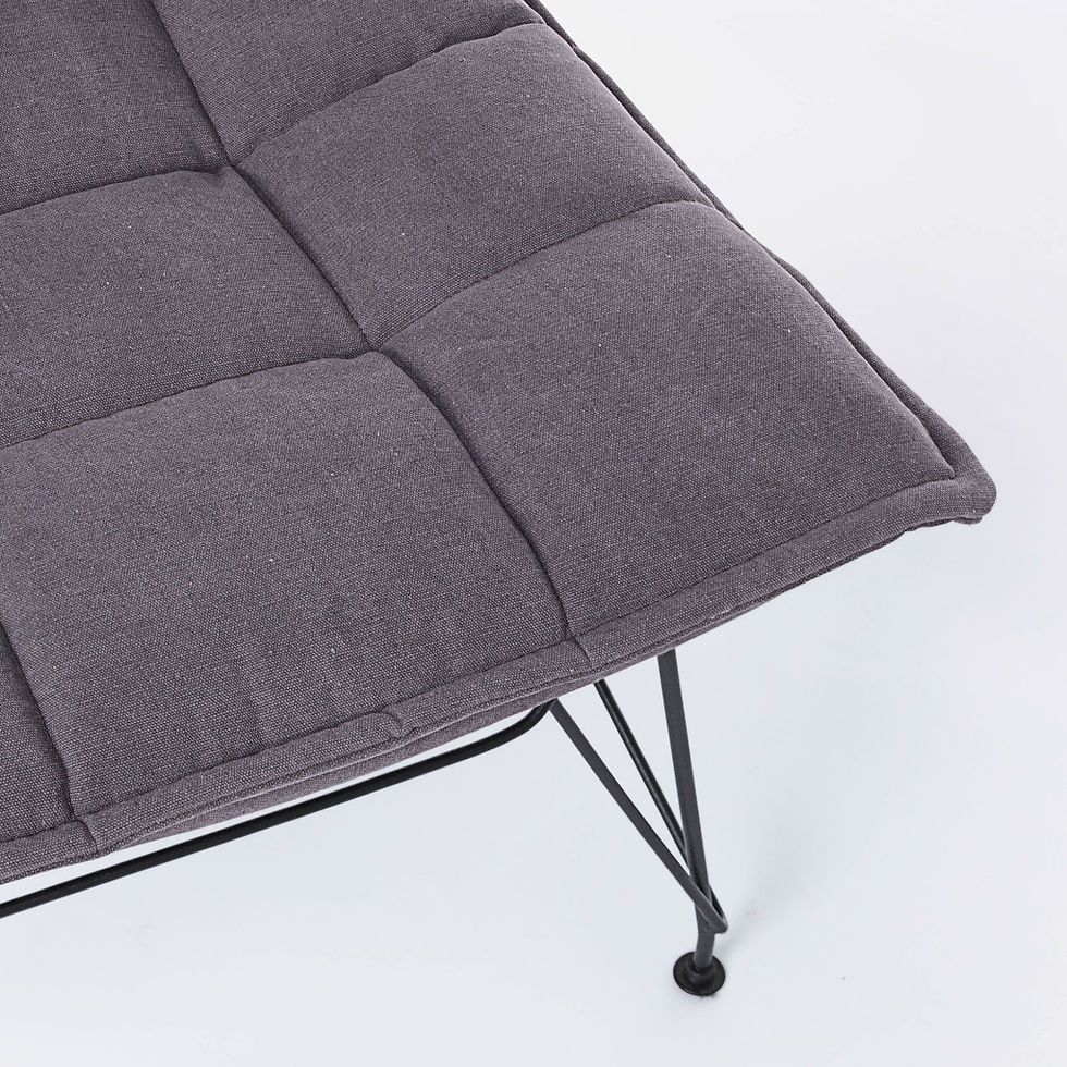 Thumbnail: Nami Grey Fabric Armchair