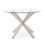 Thumbnail: X Round Dining Table - Glass Top/Oak Legs