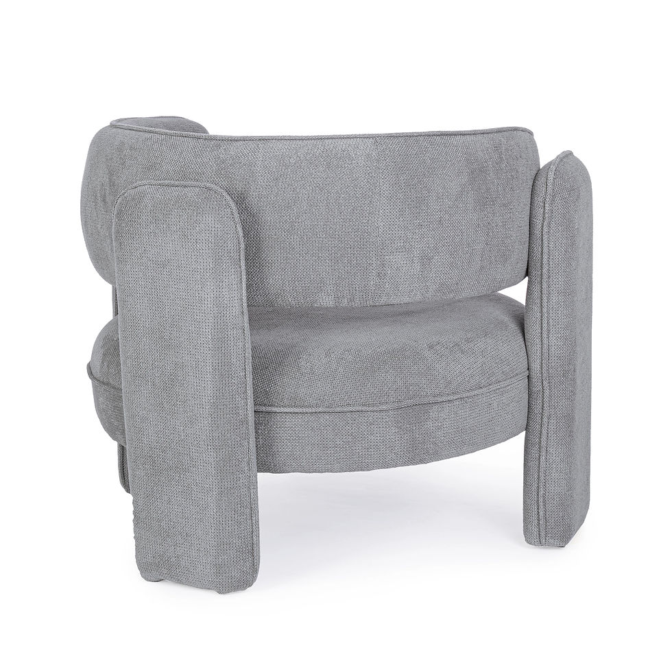 Thumbnail: PRAGA Armchair in Grey Fabric