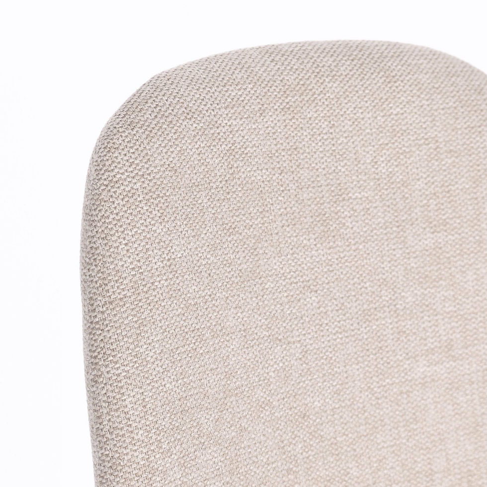 Thumbnail: dining chair in beige legs and beige fabric