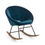 Thumbnail: ROCK Rocking armchair in Peacock Blue