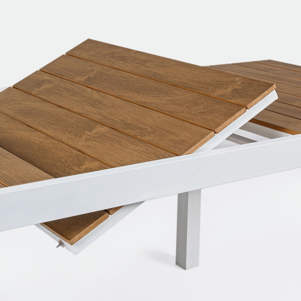 Thumbnail: ALUTEAK - Aluminium Extendable Dining Table 140/200cm