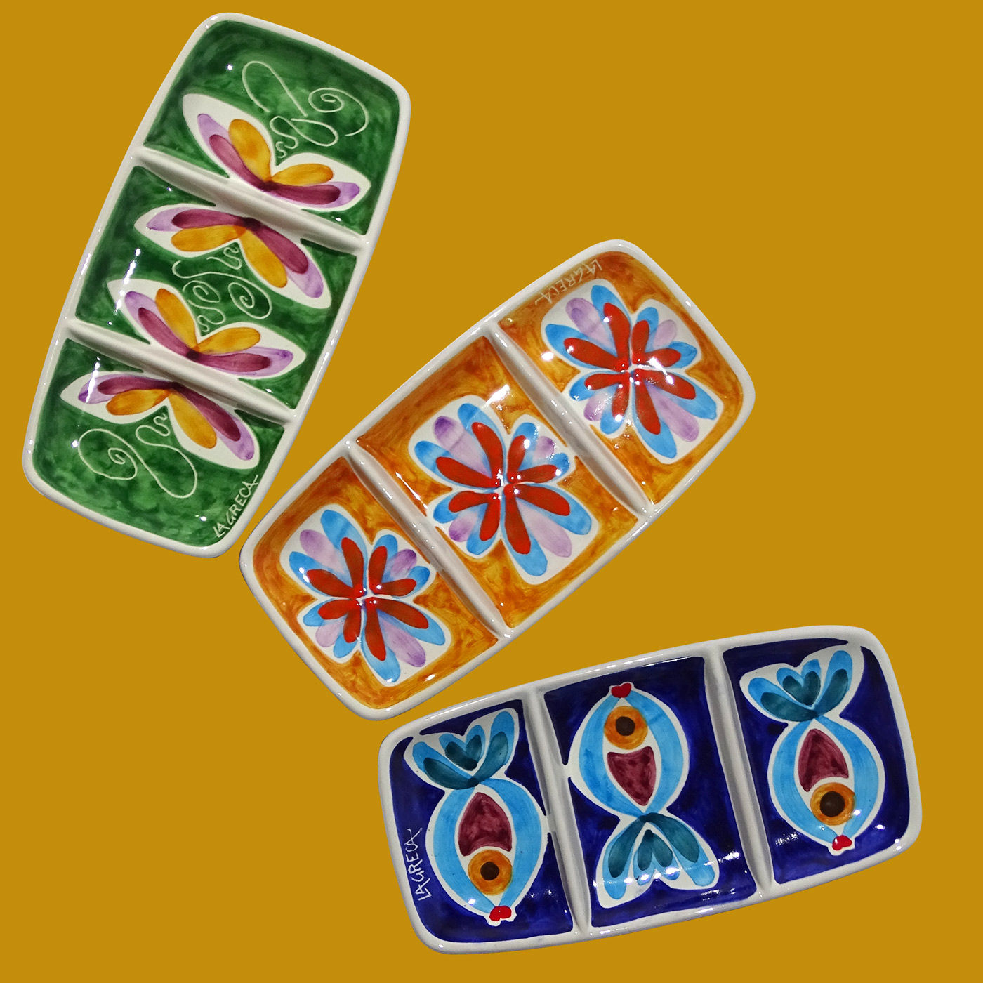 CU011 - porta stuzzichini maninterra "Trittici"