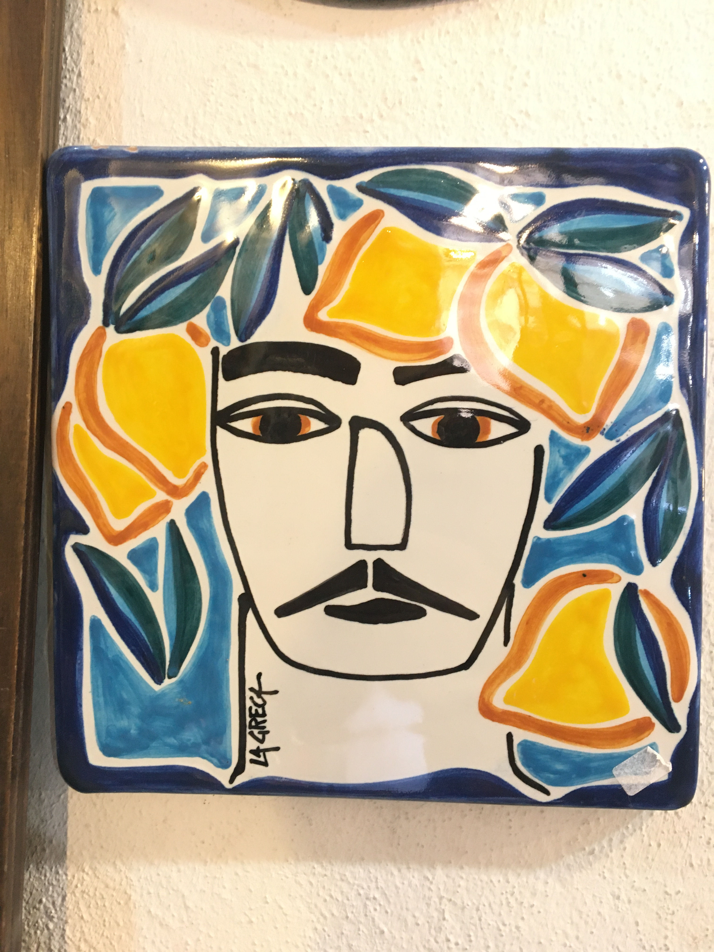 Piastra quadra murale Coll. "I siciliani"