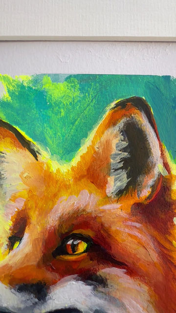 Thumbnail: Fox Study Day 7 - “30 Foxes” - Giclée Fine Art Print