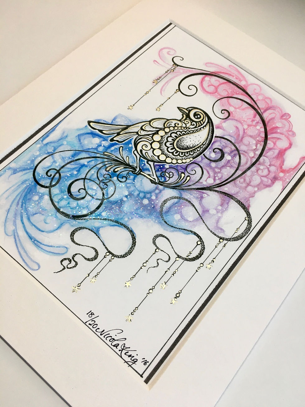 Thumbnail: Cosmic Little Bird - Limited Edition Giclée Print