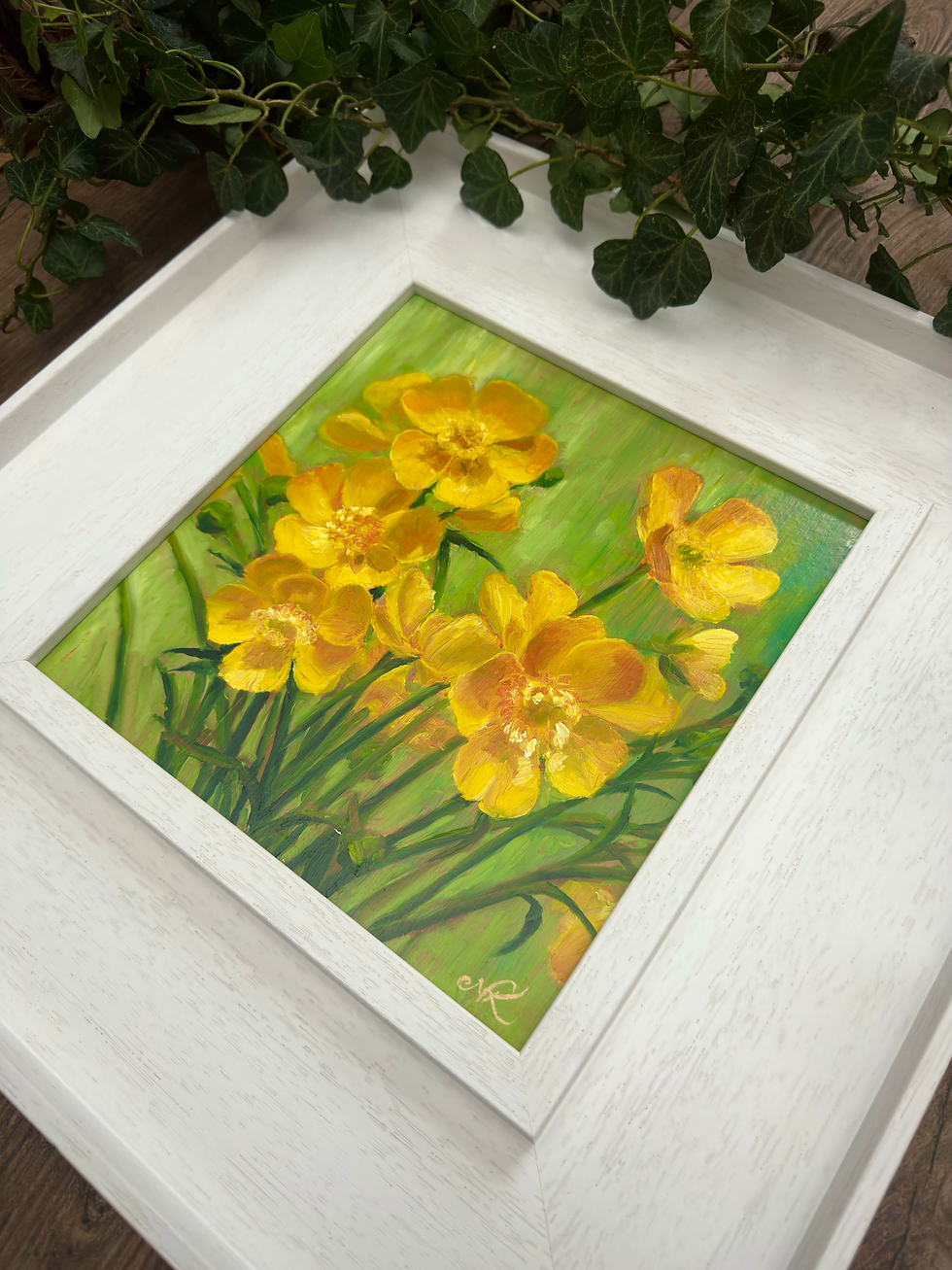 Thumbnail: Buttercups - Original Oil painting