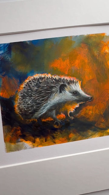 Thumbnail: Day 5 - Night-time Stroll Hedgehog - Original Art