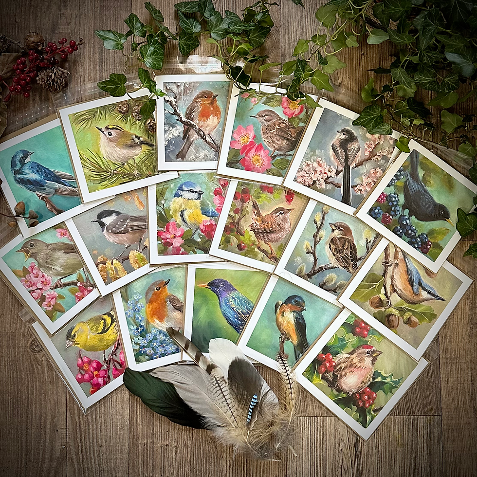 Thumbnail: Greeting Card - Dunnock with Dog Roses