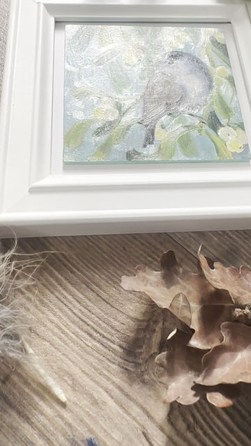 Thumbnail: Blackcap with Mistletoe - Day 8 of 30 British Garden Birds Collection