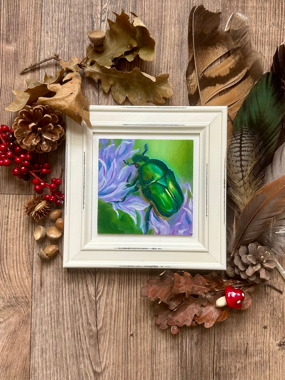 Thumbnail: Rose Chafer Beetle - Day 23 of 30 Bugs and Butterflies Collection
