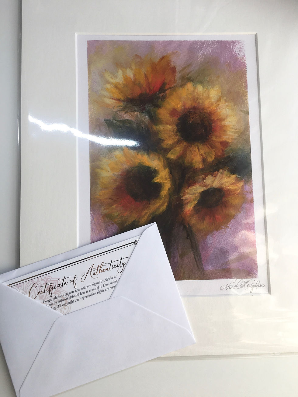 Thumbnail: Sunflowers in Study 011 - Original Art