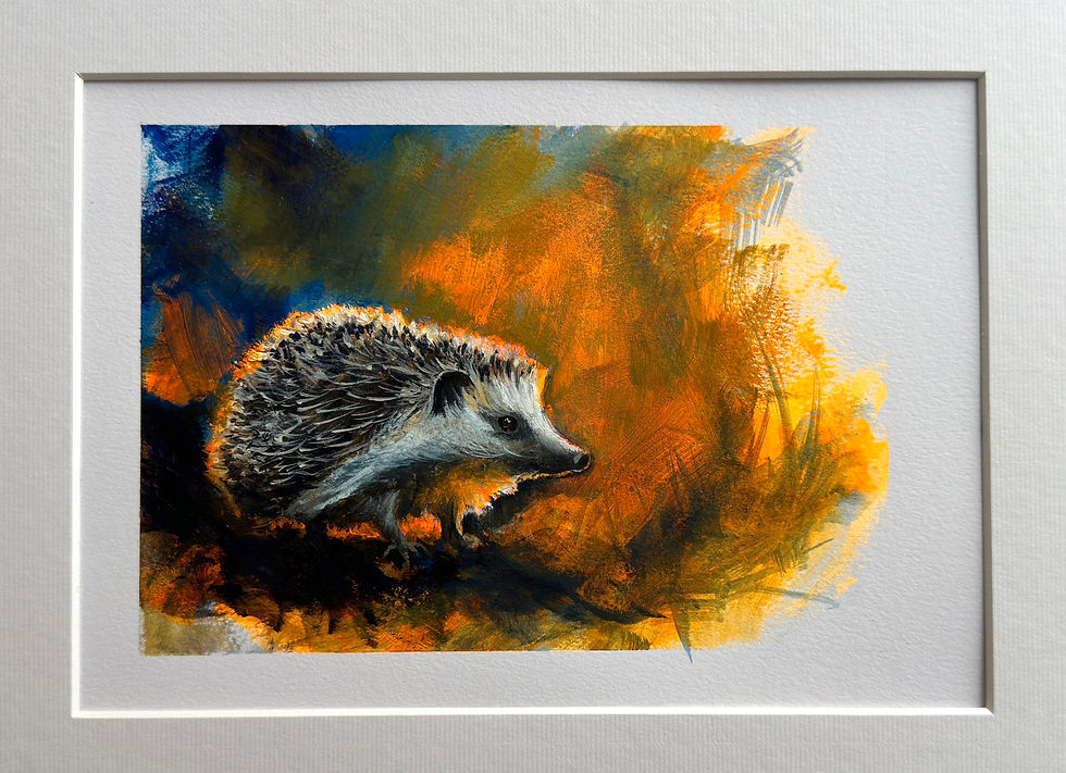 Thumbnail: Day 5 - Night-time Stroll Hedgehog - Original Art