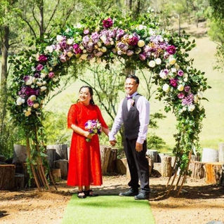 Lorena and Ferdinand - married @ Wollombi in March 2019 Congratulations and fabulous colour for your