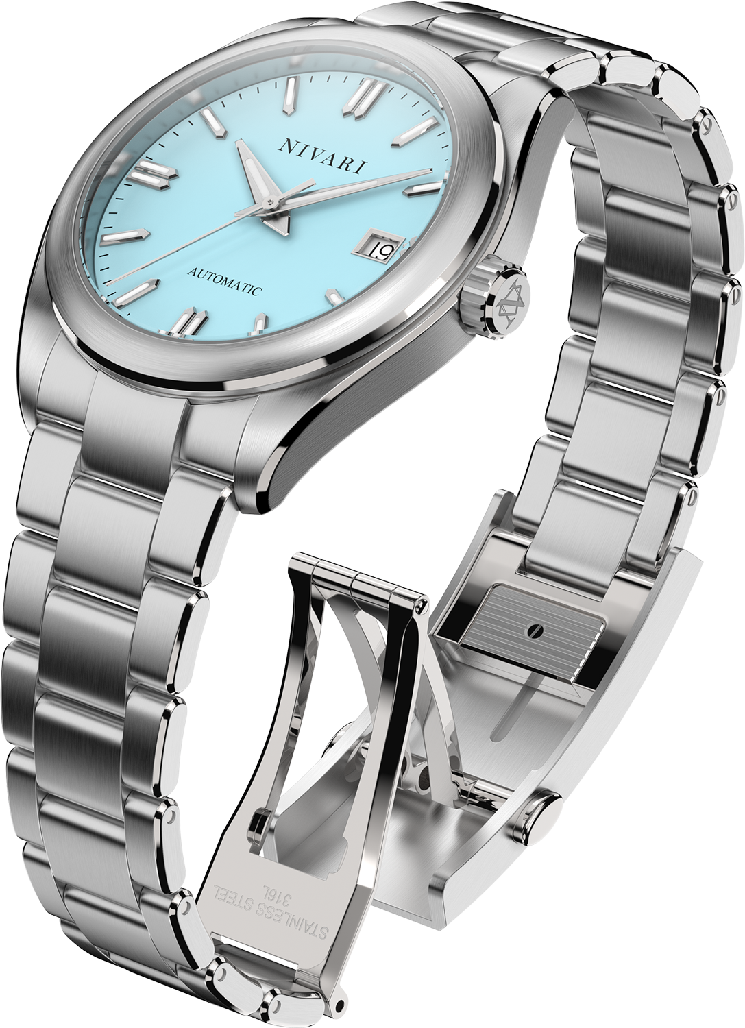 NIVARI Eden Smithsonite watch close-up