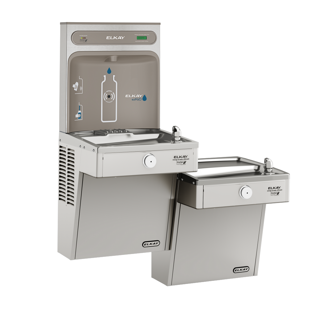 Elkay ezH2O Bottle Filling Station, & Bi-Level High Efficiency Vandal-Resistant