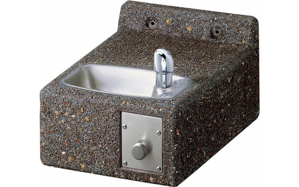 Elkay Outdoor Stone Wall Mount Fountain Non-Filtered Non-Refrigerated Freeze Res