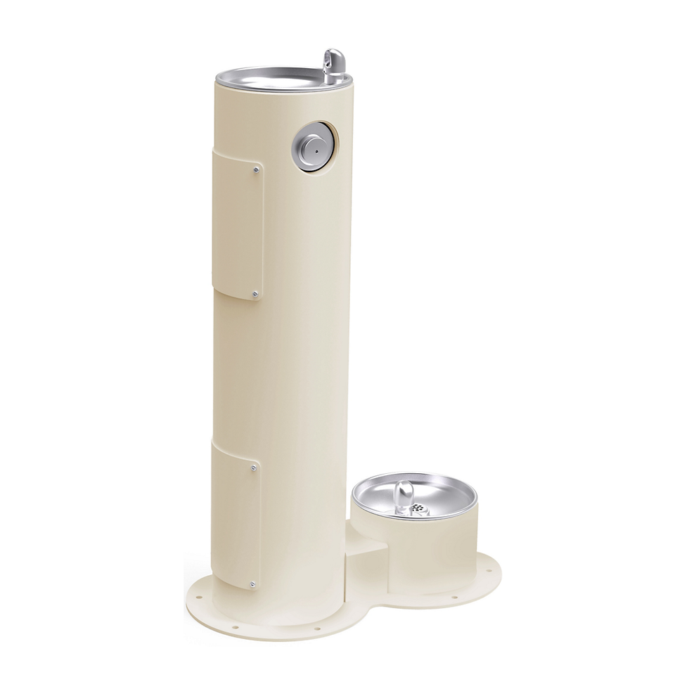 Thumbnail: Elkay Outdoor Fountain Pedestal with Pet Station Non-Filtered, Non-Refrigerated