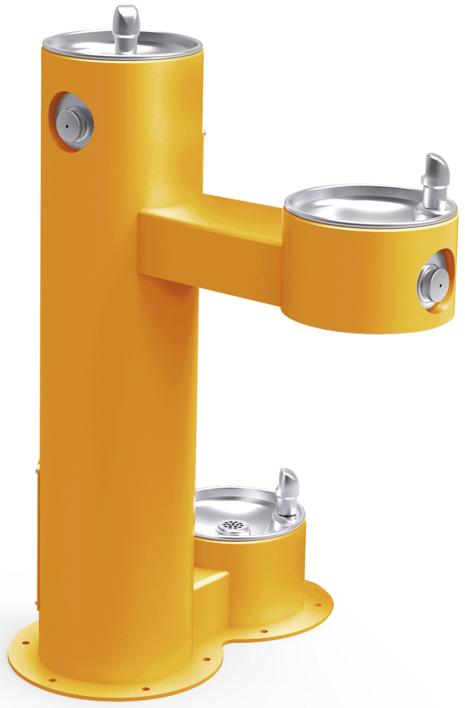 Miniatura: Elkay Outdoor Fountain Bi-Level Pedestal with Pet Station, Non-Filtered Non-Refr