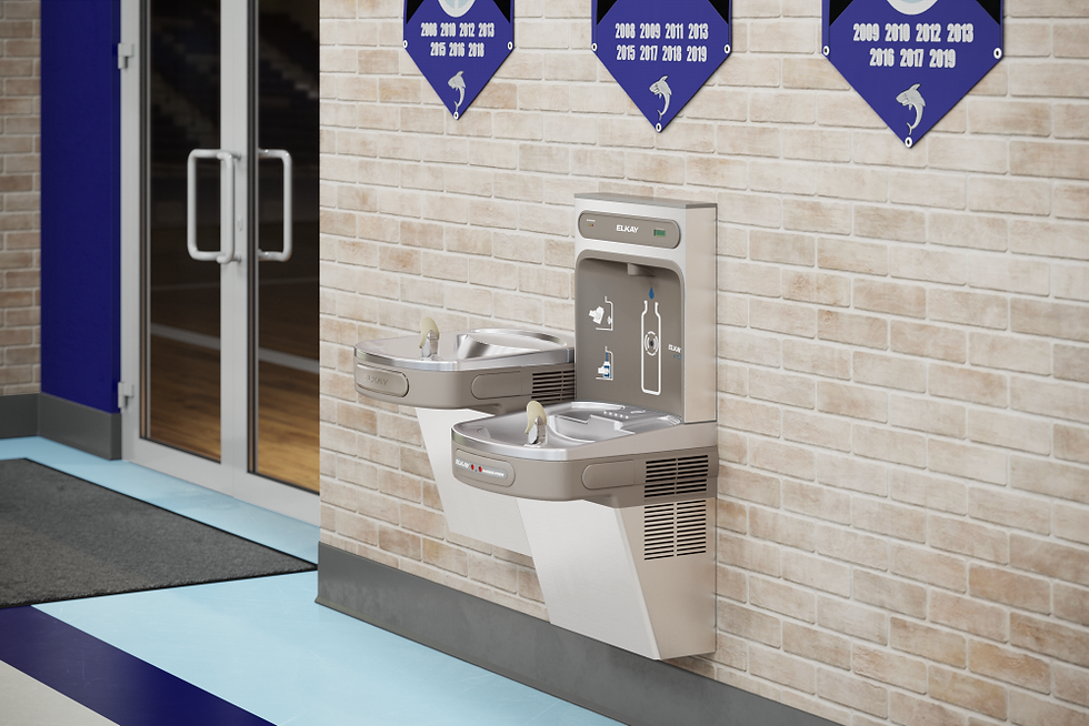 Thumbnail: Elkay ezH2O Bottle Filling Station with Bi-Level ADA Cooler Hands Free Activatio
