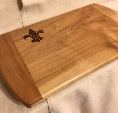 Maple Tray with Walnut Fleur-de-lis Inlay