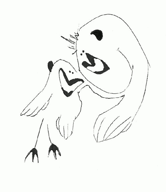 Bildcollage aus verschiedenen lustigen Figuren (Maxl)