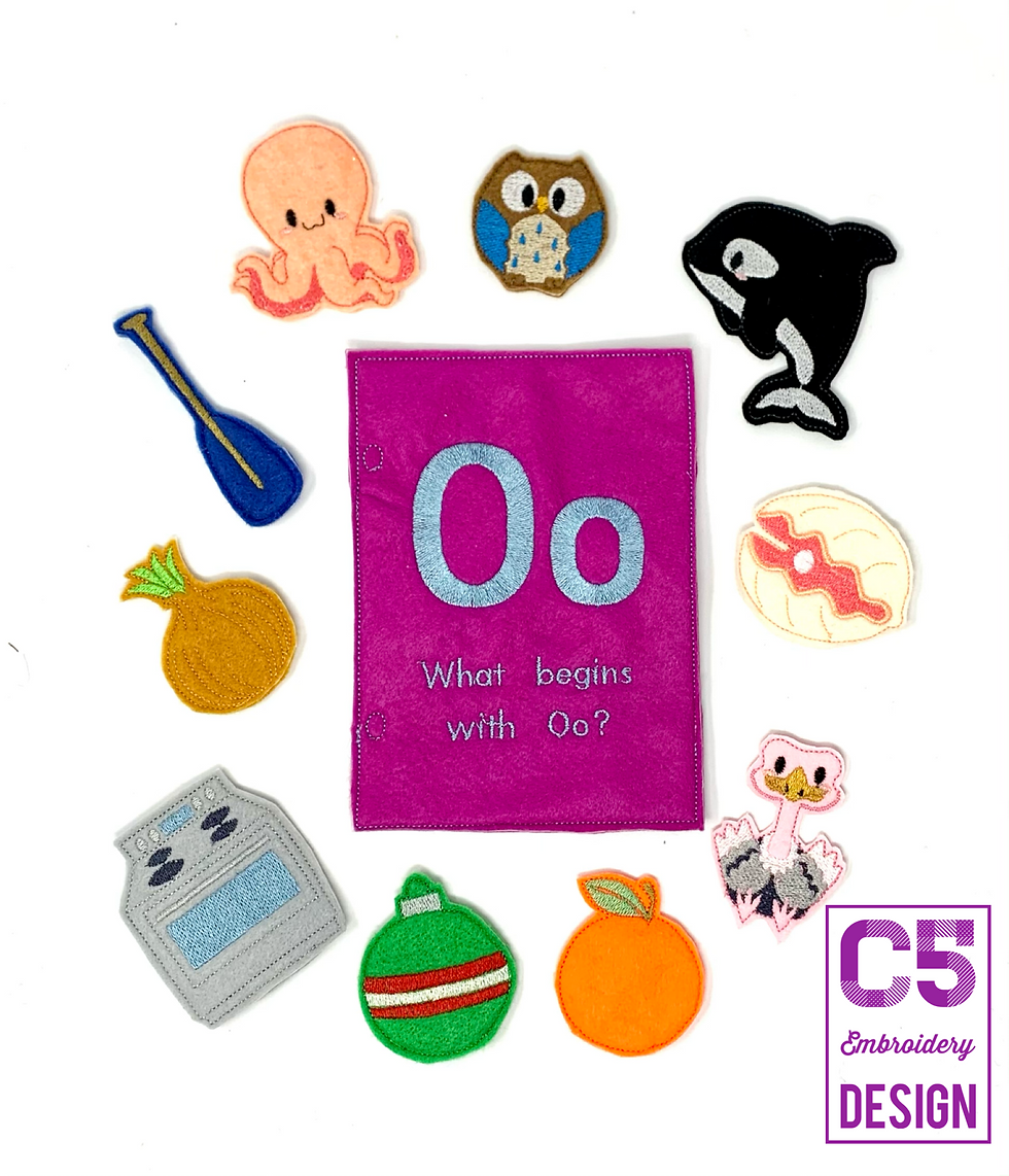 Alphabet "O" Finger Puppet Set