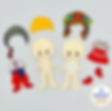4X4 HOOP ONLY - 4X4 Felt Dress Up Dolls - Children of the World - Ukraine