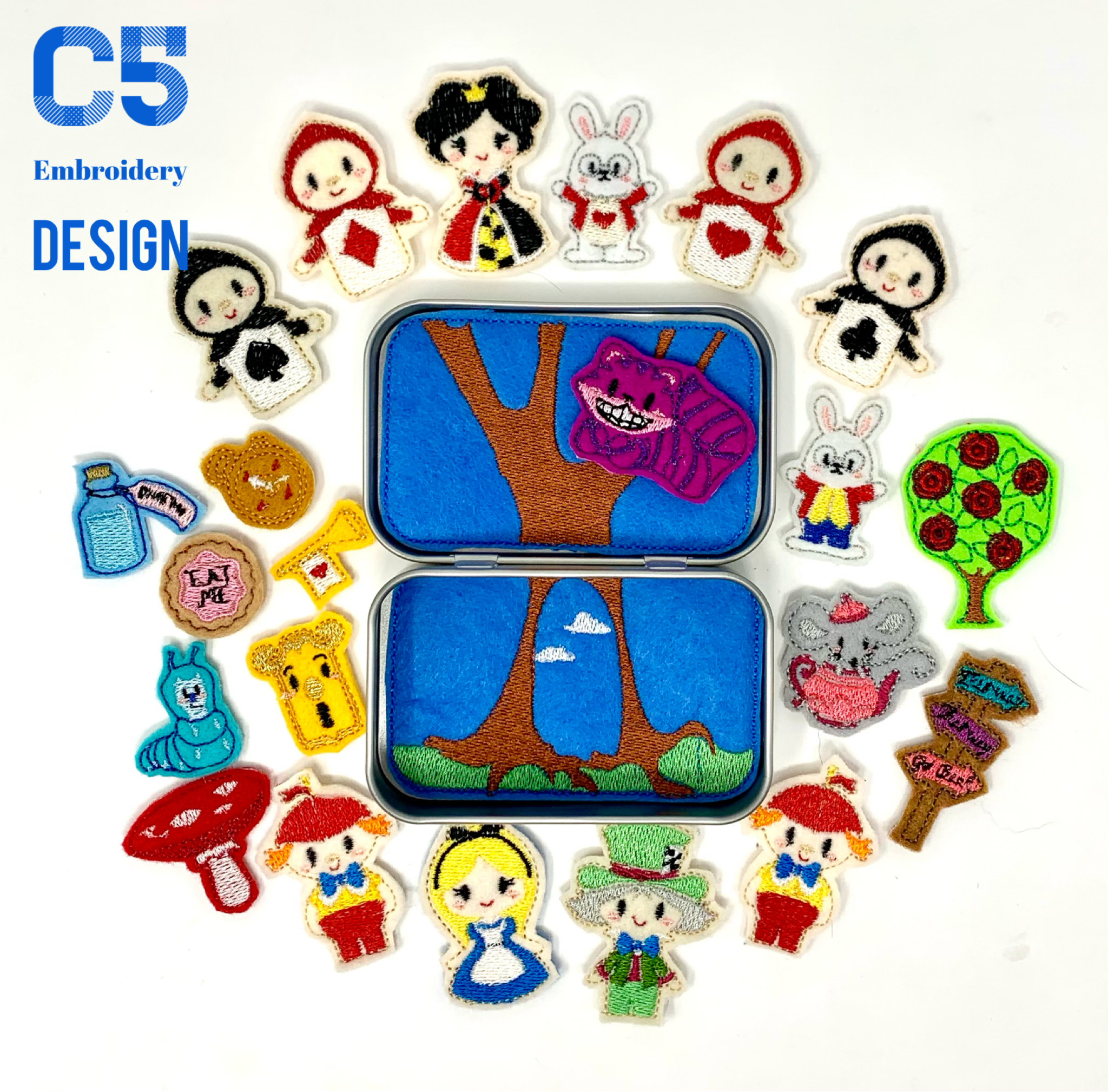 Queen and Girl of Wonder Tin Set