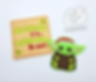 Green Alien Card Pouch and Finger Puppet - Christmas